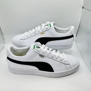 PUMA Basket Classic 21 White Black Size 9 W 381759-02